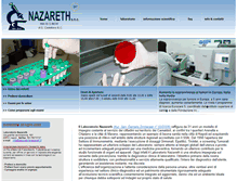 Tablet Screenshot of laboratorionazareth.it